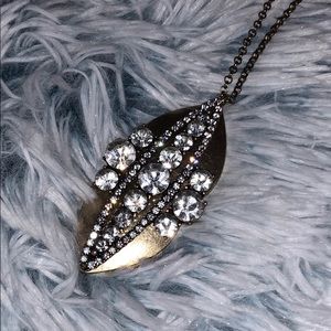 Long Gold/Diamond Necklace